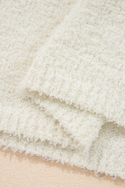 Stripe Colorblock Long Sleeve Hooded Sweater - Bitsy Gypsy Boutique