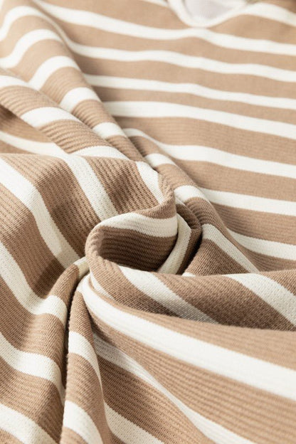 Stripe Tie V - Neck Sleeveless Midi Dress - Bitsy Gypsy Boutique