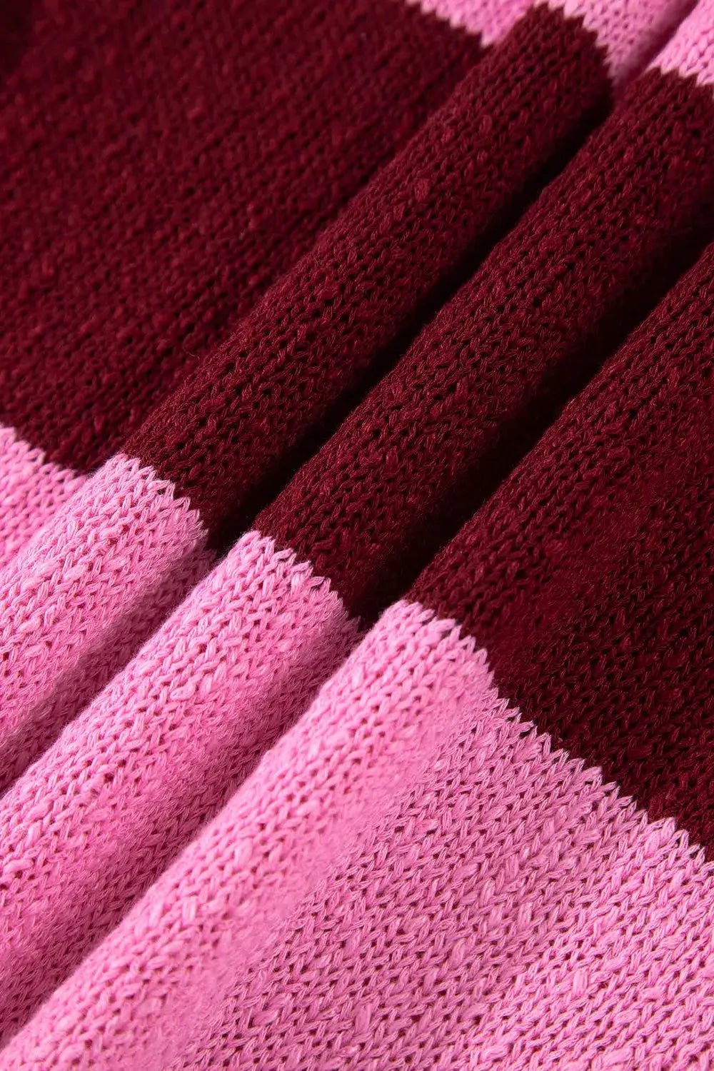 Striped Drop Shoulder Long Sleeve Pullover Regular Fit Knit Sweater - Bitsy Gypsy Boutique