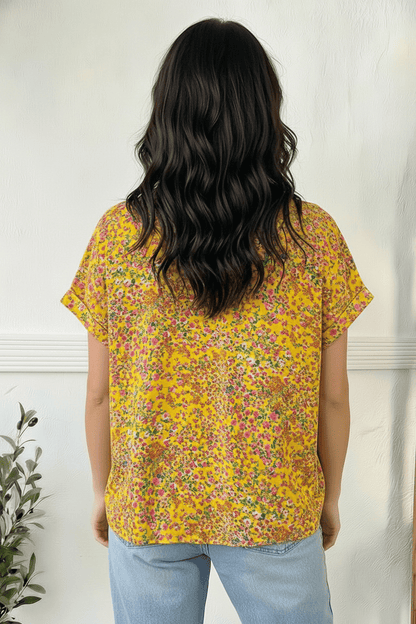 Sunlit Meadow Floral Top - Bitsy Gypsy Boutique