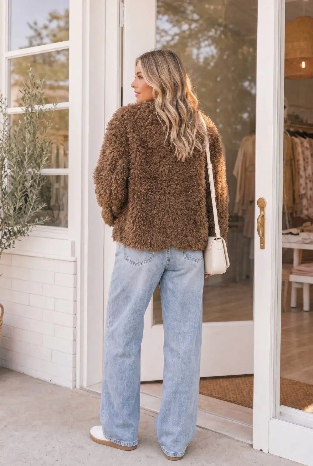 Teddy Bear Faux Fur Jacket - Bitsy Gypsy Boutique