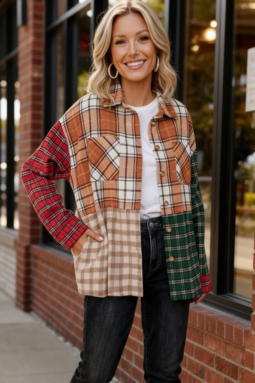 The Patchwork Party Shacket - Bitsy Gypsy Boutique