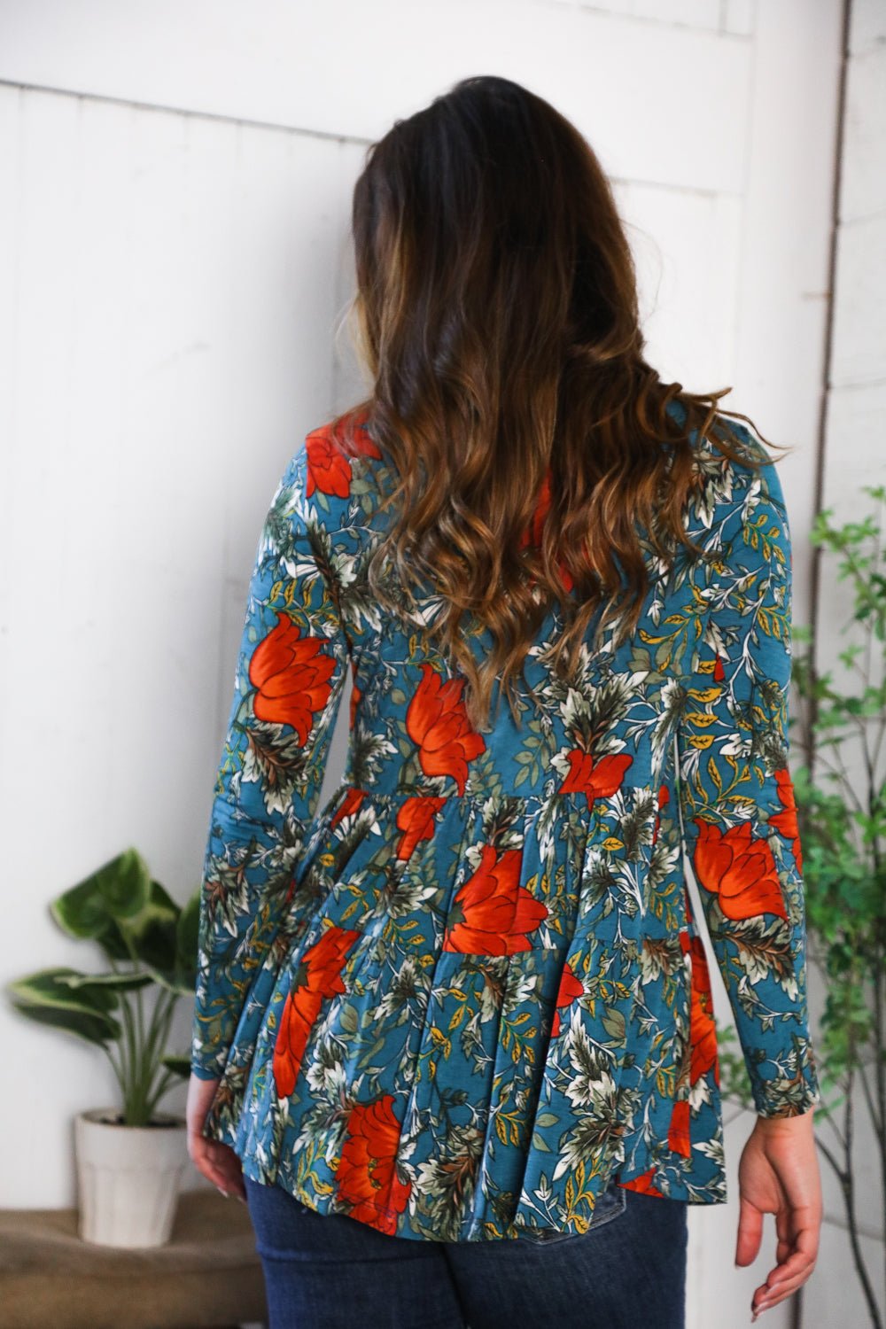 The Scarlet Fields Babydoll Blouse - Bitsy Gypsy Boutique