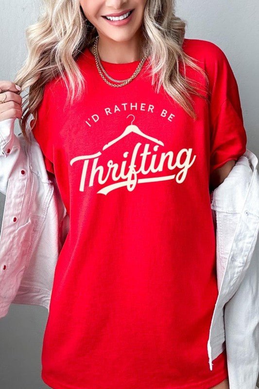 Thrifting Graphic Heavy Cotton Tee - Bitsy Gypsy Boutique