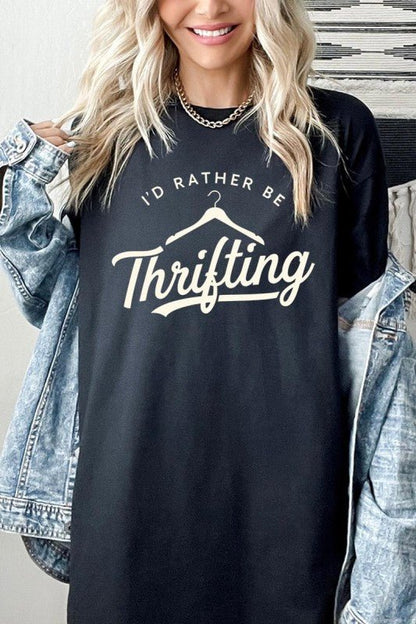 Thrifting Graphic Heavy Cotton Tee - Bitsy Gypsy Boutique