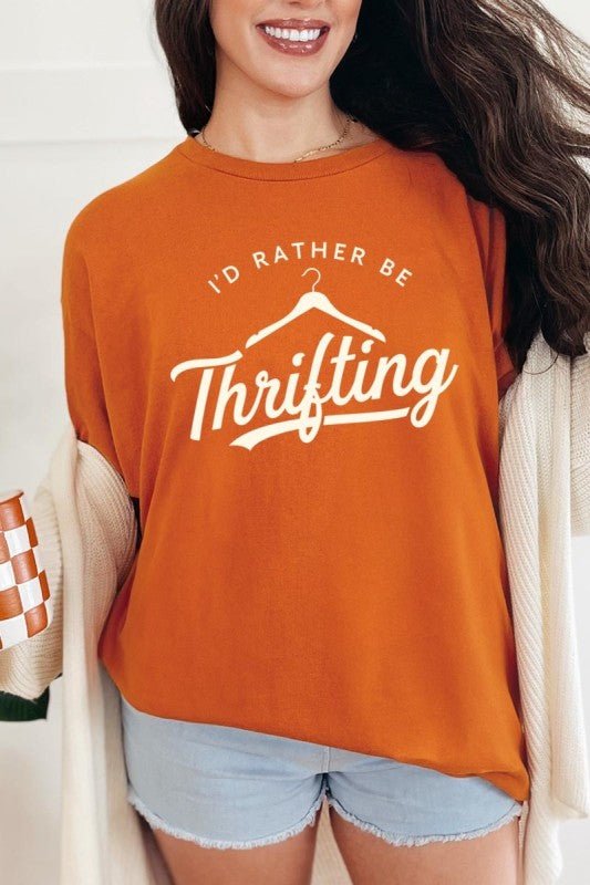 Thrifting Graphic Heavy Cotton Tee - Bitsy Gypsy Boutique