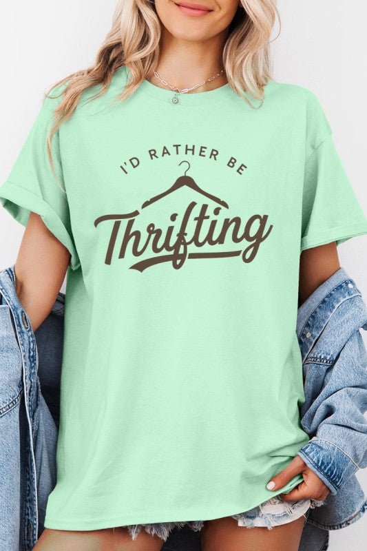 Thrifting Graphic Heavy Cotton Tee - Bitsy Gypsy Boutique