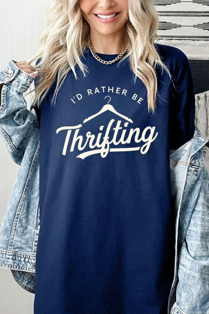 Thrifting Graphic Heavy Cotton Tee - Bitsy Gypsy Boutique
