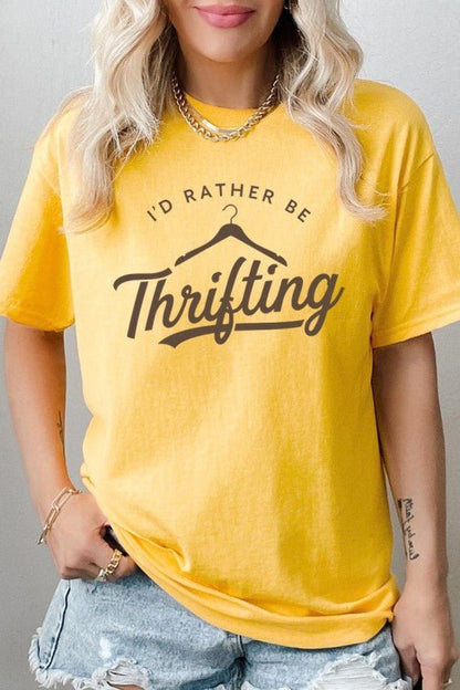 Thrifting Graphic Heavy Cotton Tee - Bitsy Gypsy Boutique