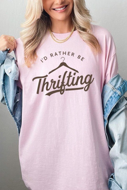 Thrifting Graphic Heavy Cotton Tee - Bitsy Gypsy Boutique