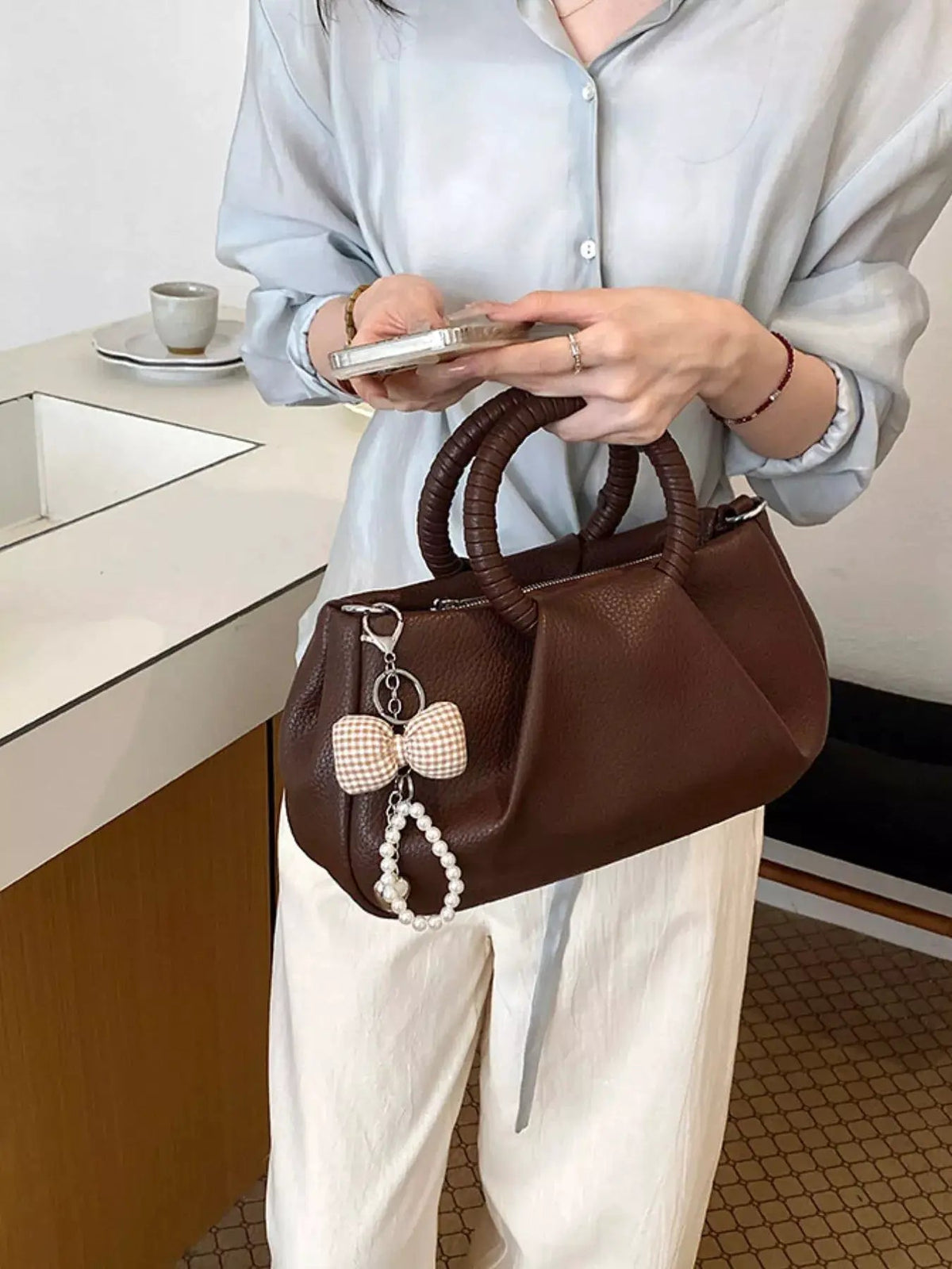 Top Handle Crossbody Bag - Bitsy Gypsy Boutique