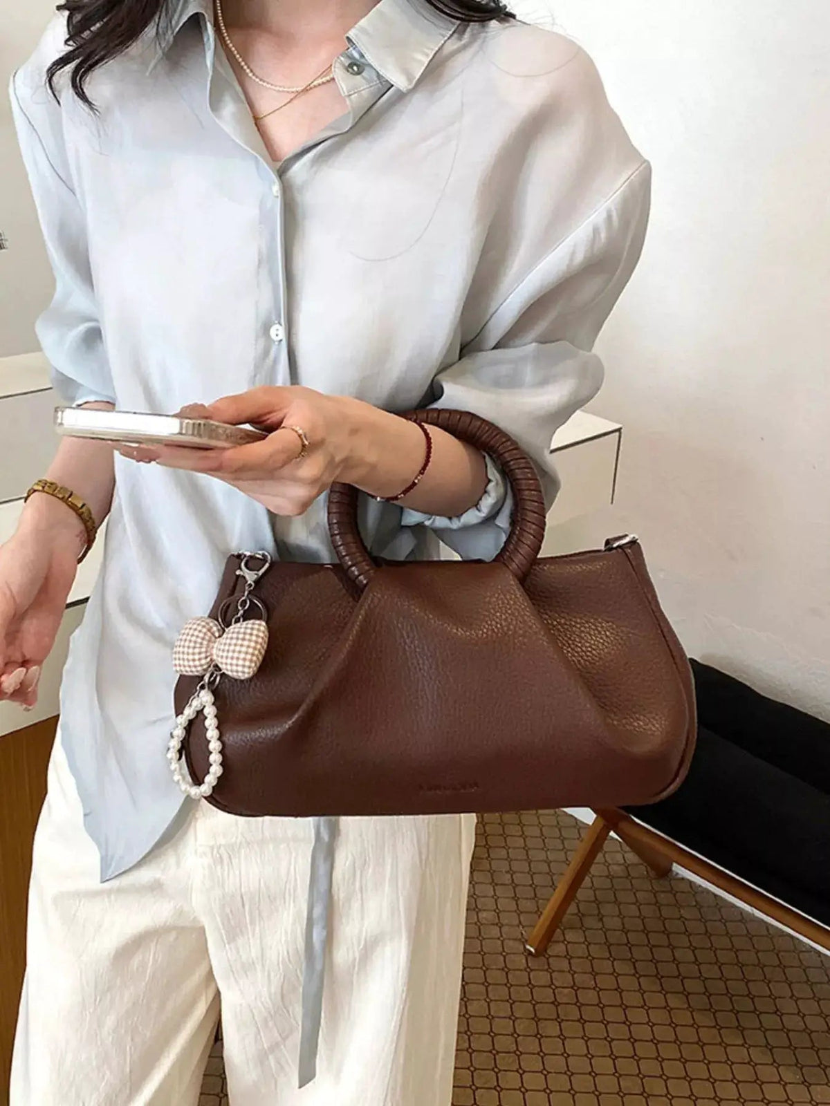 Top Handle Crossbody Bag - Bitsy Gypsy Boutique