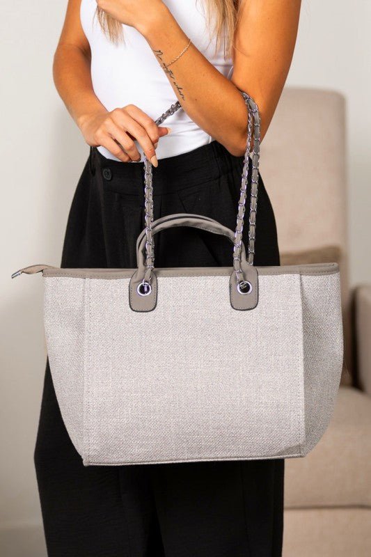 Tweed Tote Bag - Bitsy Gypsy Boutique