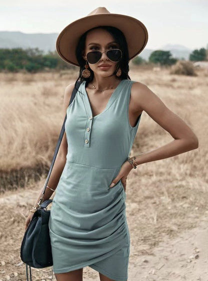 Twisted scrunch dress - Bitsy Gypsy Boutique