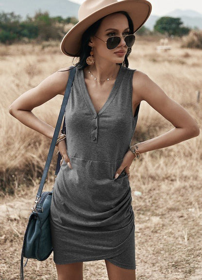 Twisted scrunch dress - Bitsy Gypsy Boutique