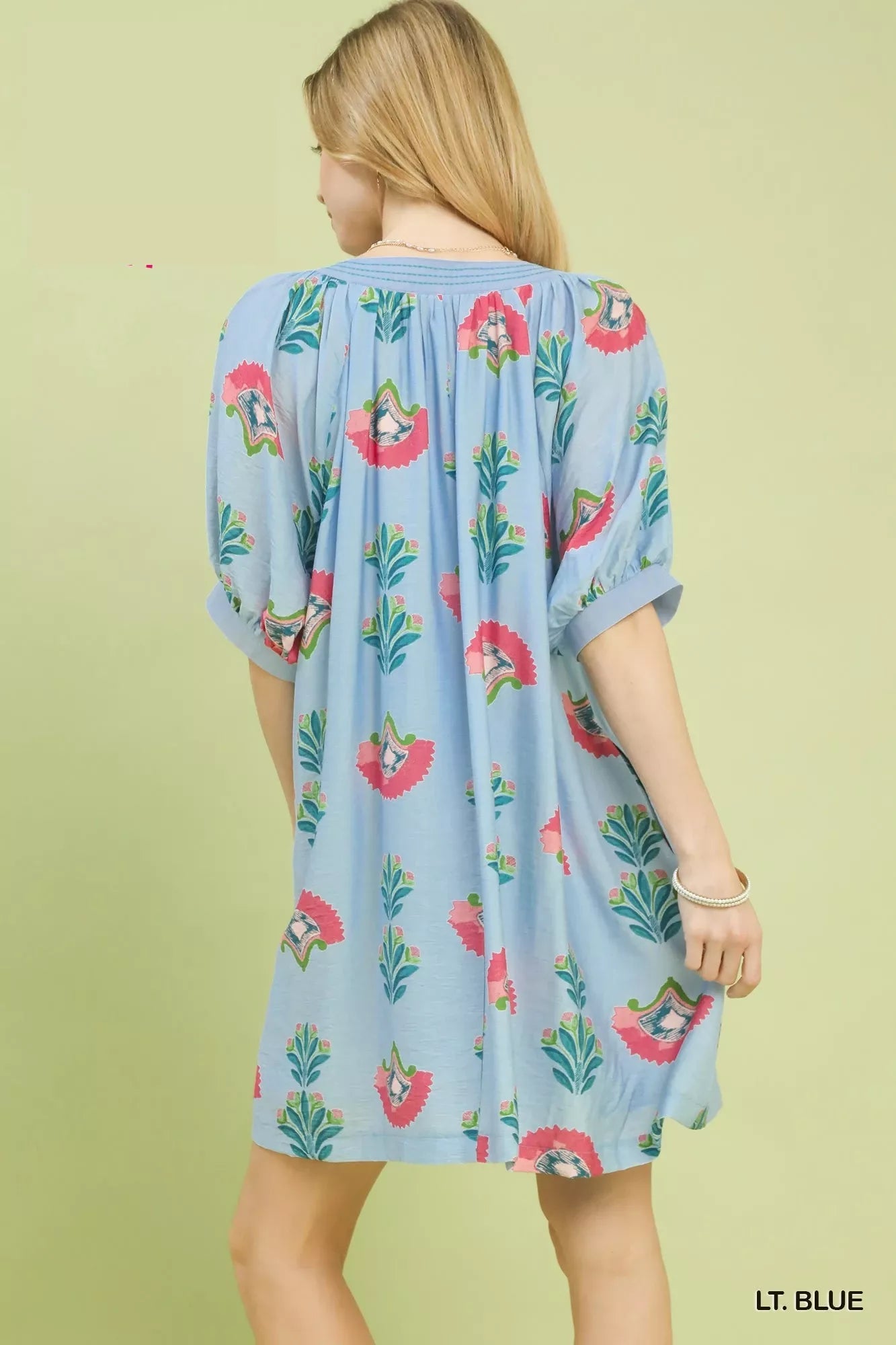 Umgee Abstract Print Mini Dress - Bitsy Gypsy Boutique