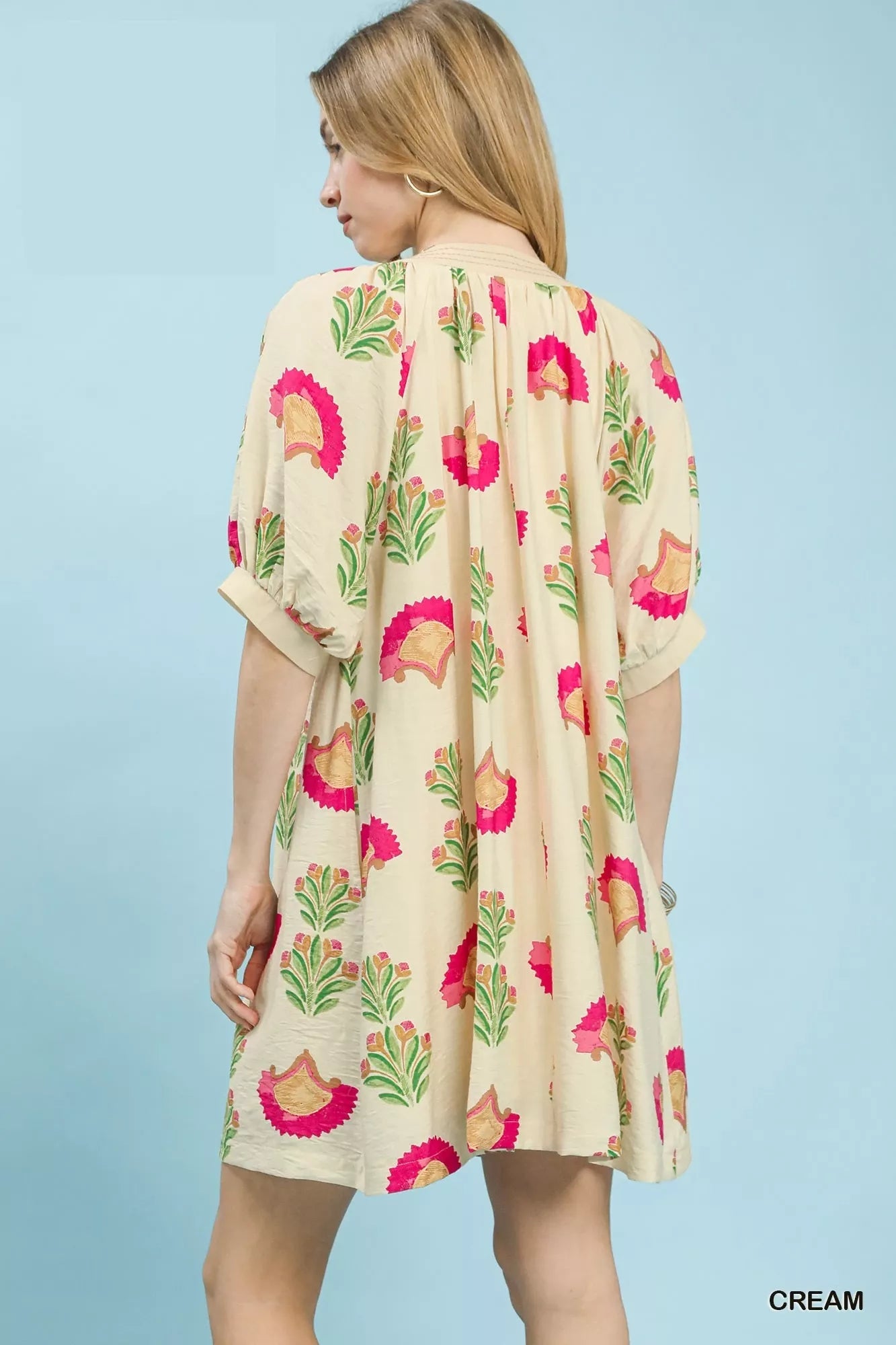 Umgee Abstract Print Mini Dress - Bitsy Gypsy Boutique