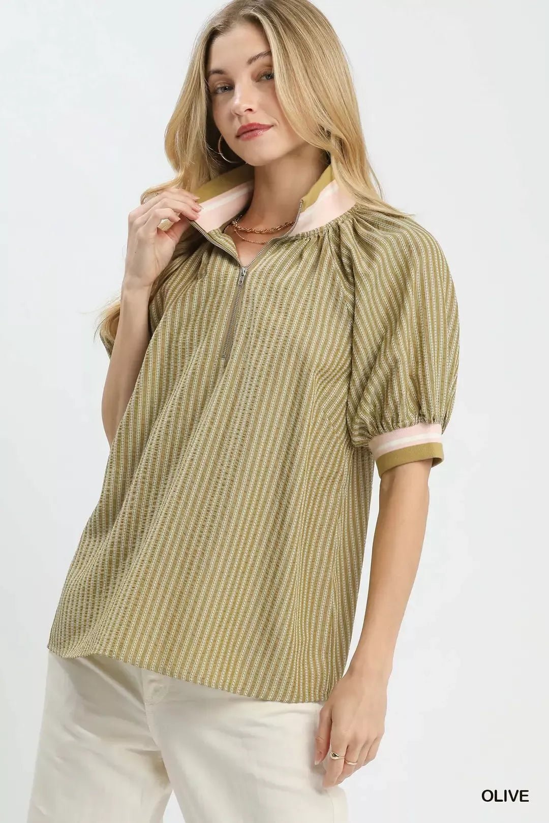 Umgee Botanical Print Blouse - Bitsy Gypsy Boutique