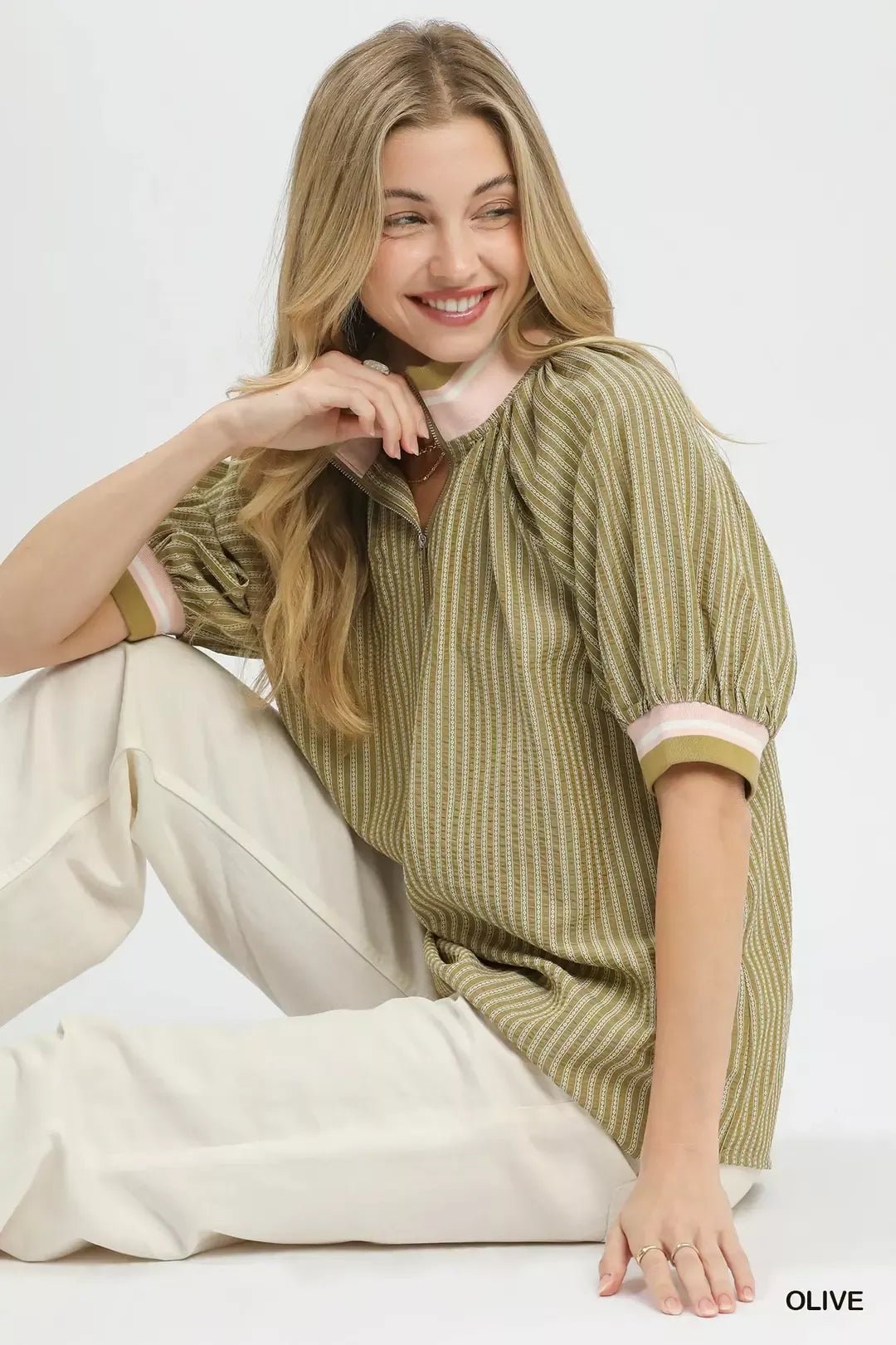 Umgee Botanical Print Blouse - Bitsy Gypsy Boutique