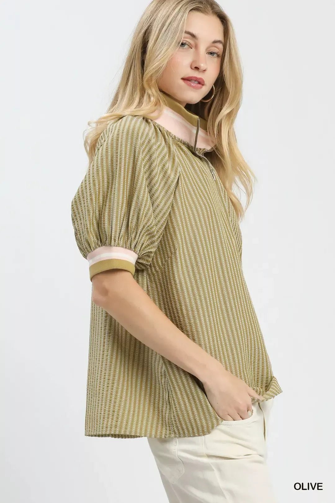 Umgee Botanical Print Blouse - Bitsy Gypsy Boutique