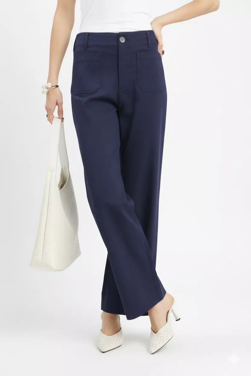 Umgee Button Stretched Pants - Bitsy Gypsy Boutique