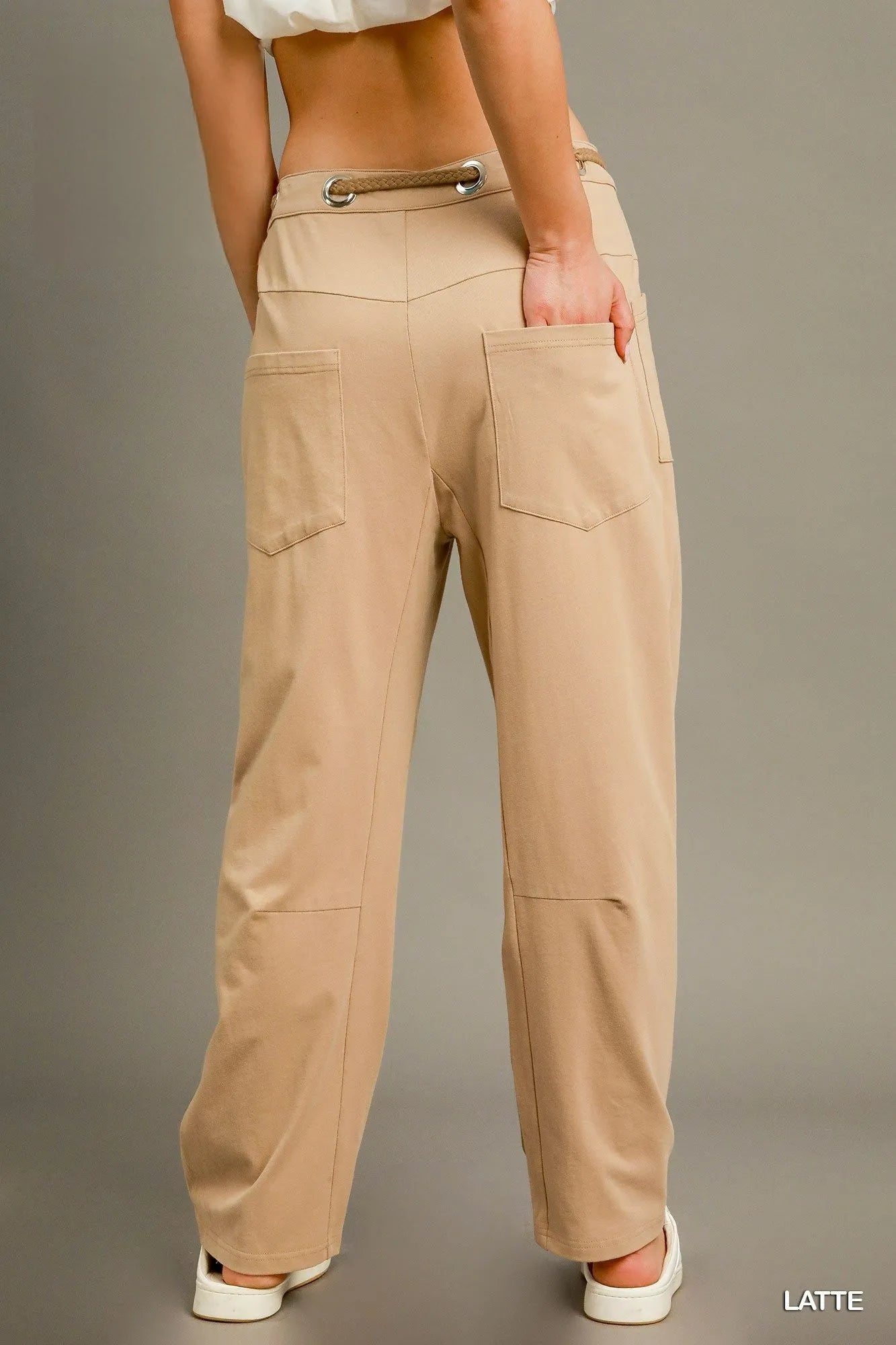 Umgee Cargo - Inspired Drawstring Pants - Bitsy Gypsy Boutique
