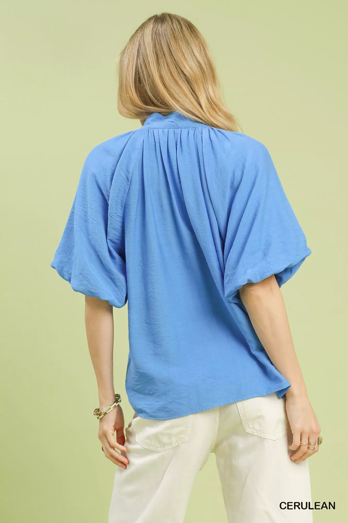 Umgee Embroidered Boho Puff Sleeve Blouse - Bitsy Gypsy Boutique