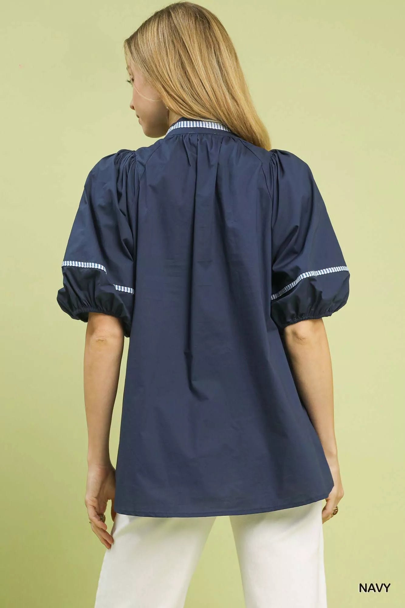 Umgee Embroidered Floral Puff Sleeve Top - Bitsy Gypsy Boutique