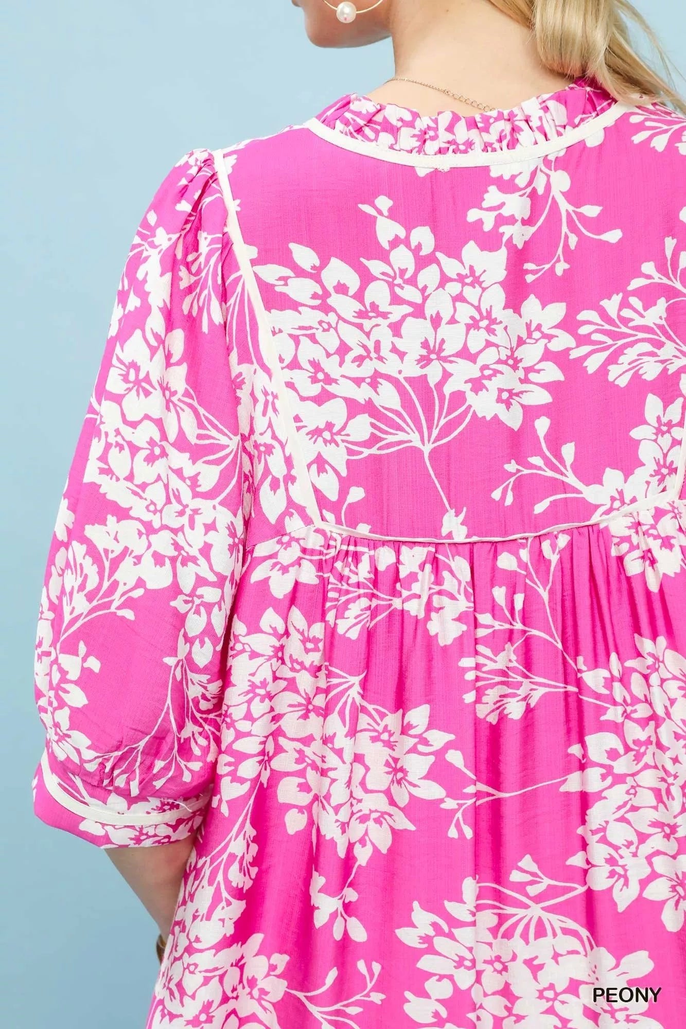 Umgee Floral Babydoll Dress with Pockets - Bitsy Gypsy Boutique