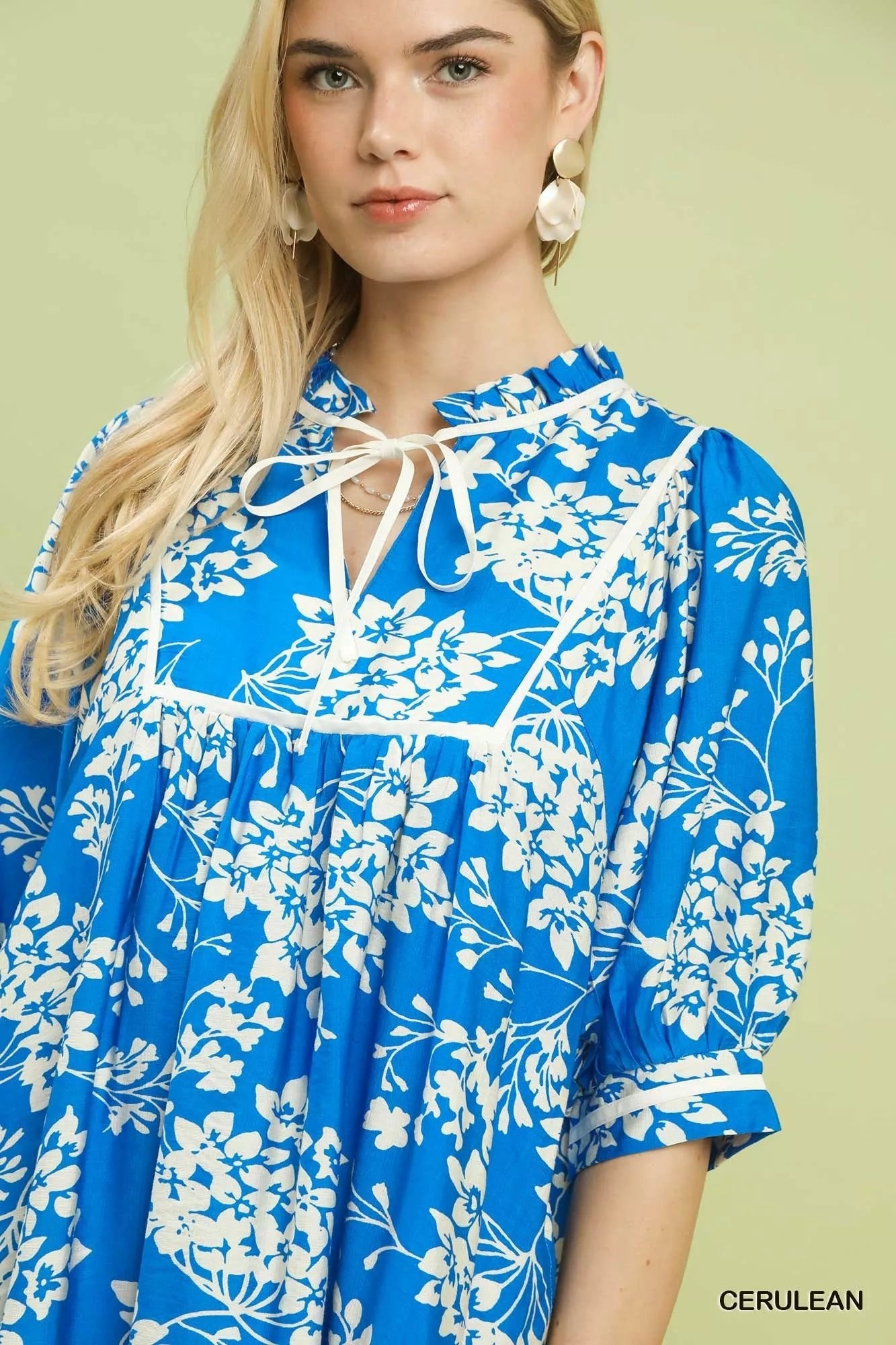 Umgee Floral Babydoll Dress with Pockets - Bitsy Gypsy Boutique