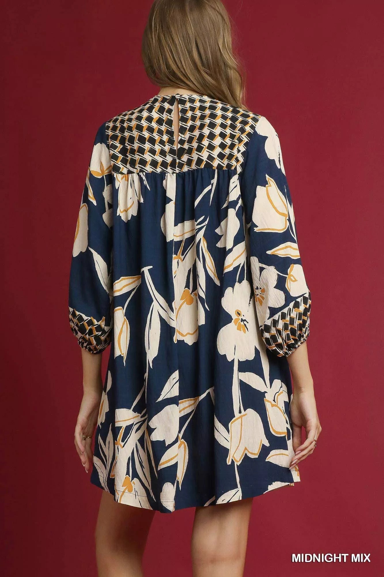 Umgee Floral High - Low Babydoll Dress - Bitsy Gypsy Boutique