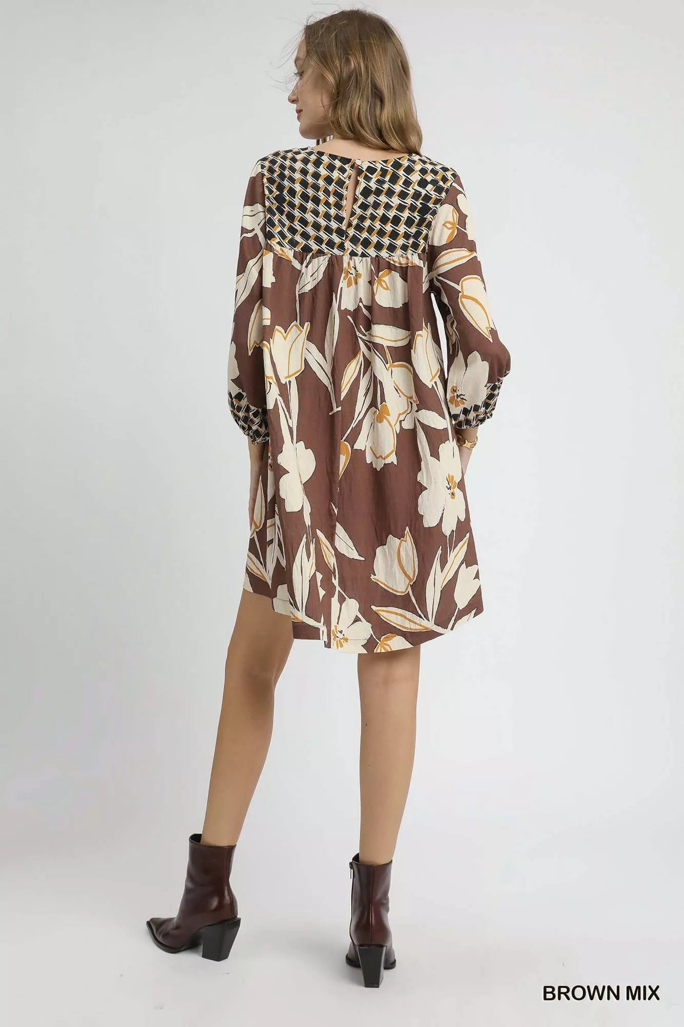 Umgee Floral High - Low Babydoll Dress - Bitsy Gypsy Boutique