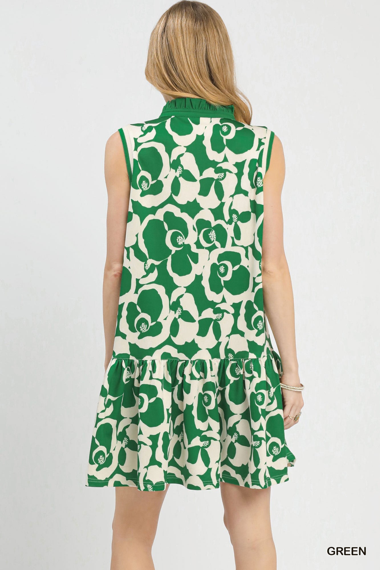 Umgee Floral Sleeveless Tiered Dress - Bitsy Gypsy Boutique