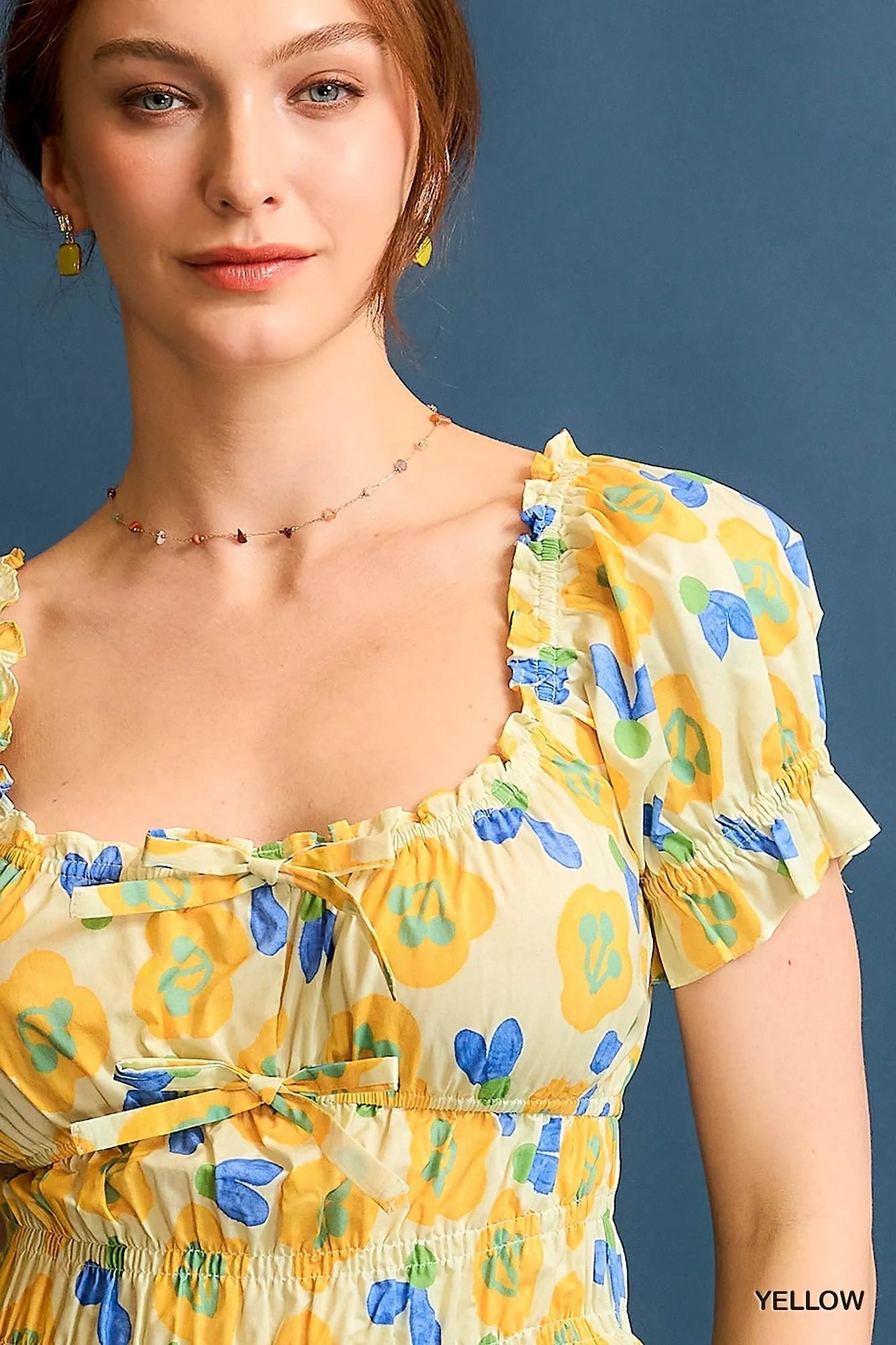 Umgee Floral Smocked Peplum Blouse - Bitsy Gypsy Boutique