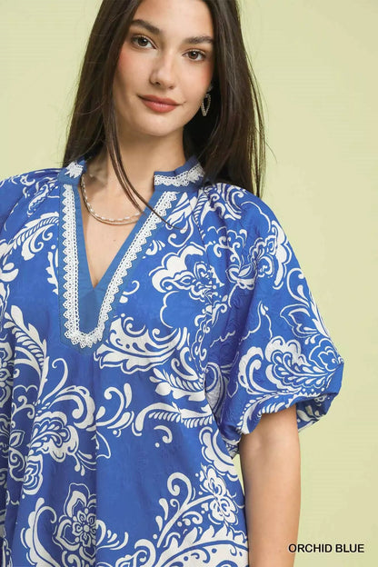 Umgee Jacquard Two Tone Mini Dress - Bitsy Gypsy Boutique