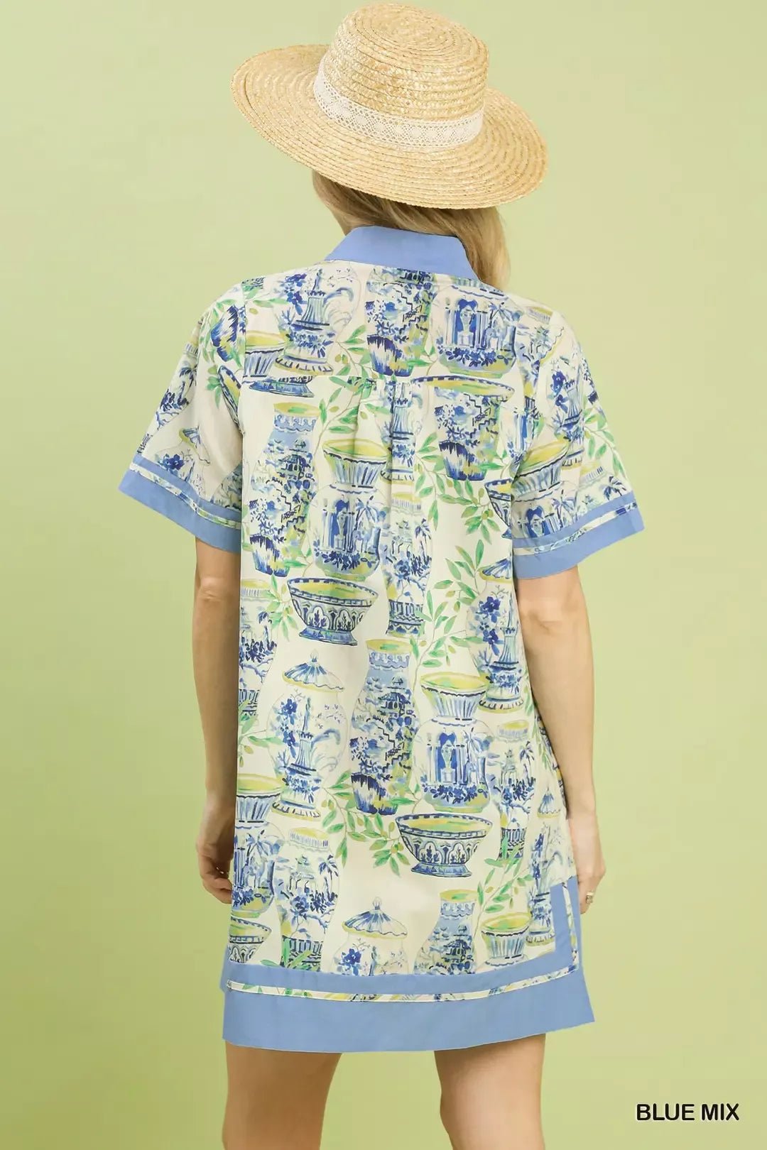 Umgee Mix Abstract Print Mini Dress - Bitsy Gypsy Boutique
