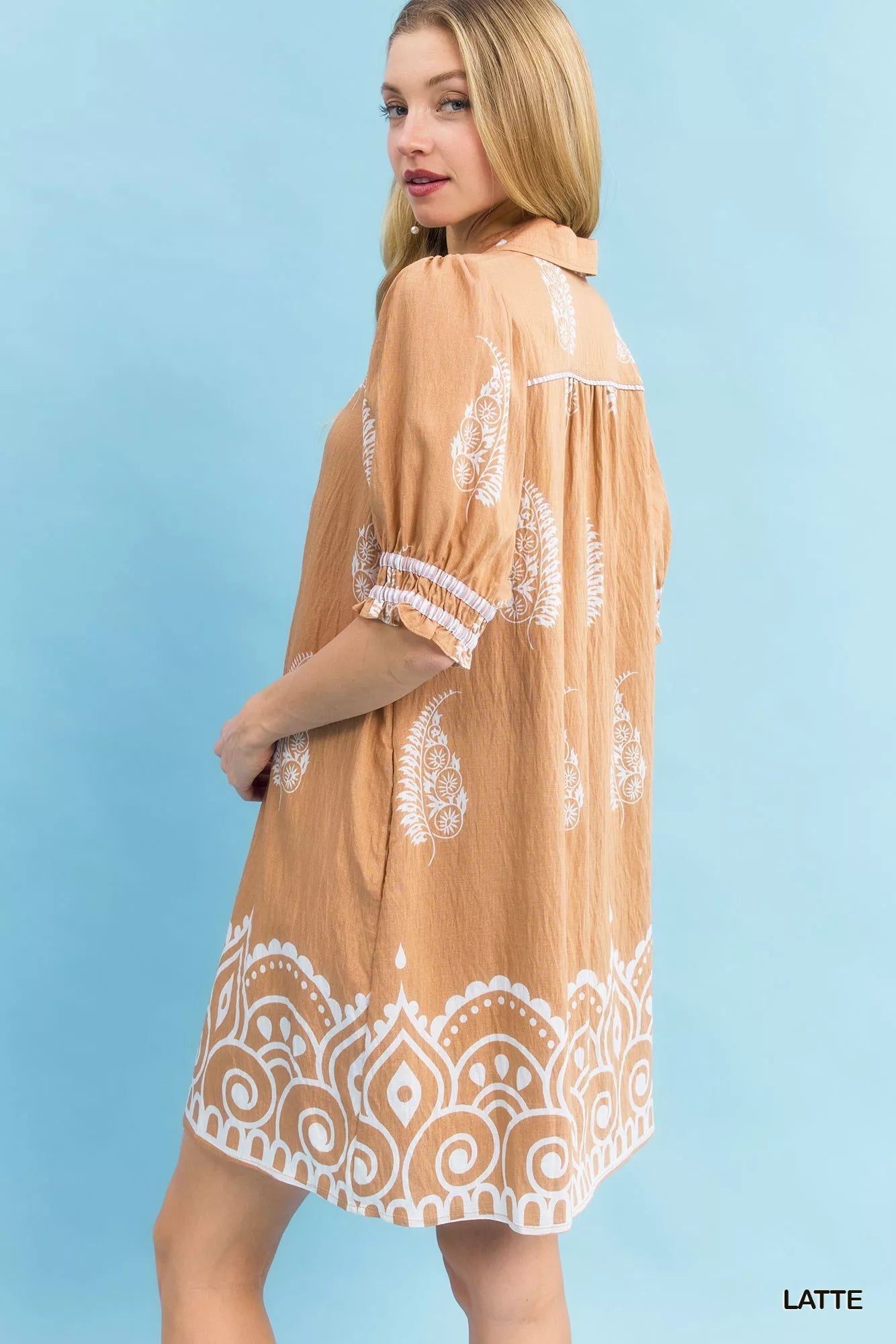 Umgee Paisley Mandala Print Babydoll Dress - Bitsy Gypsy Boutique