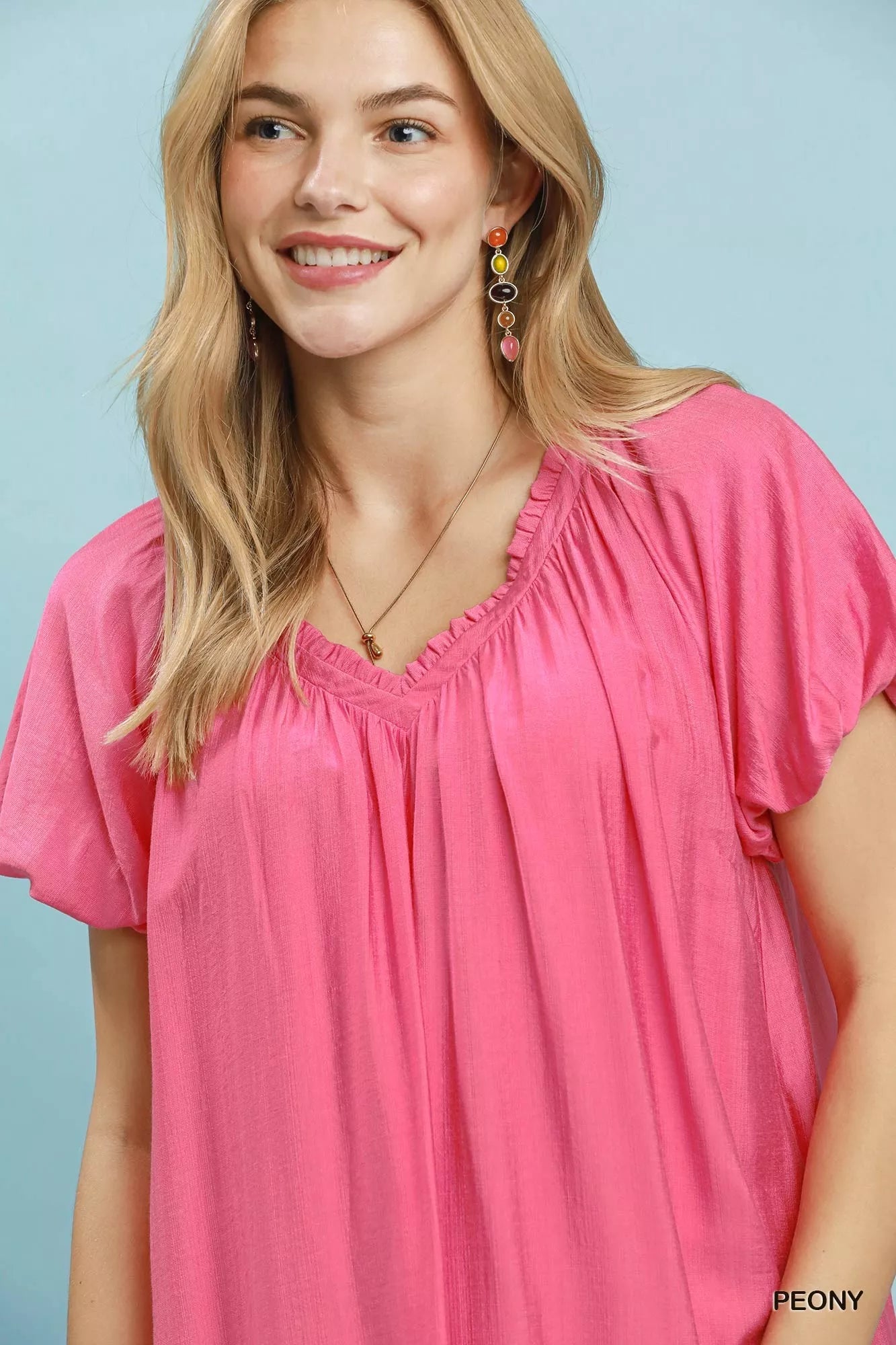 Umgee Ruffle Hem Shift Mini Dress - Bitsy Gypsy Boutique