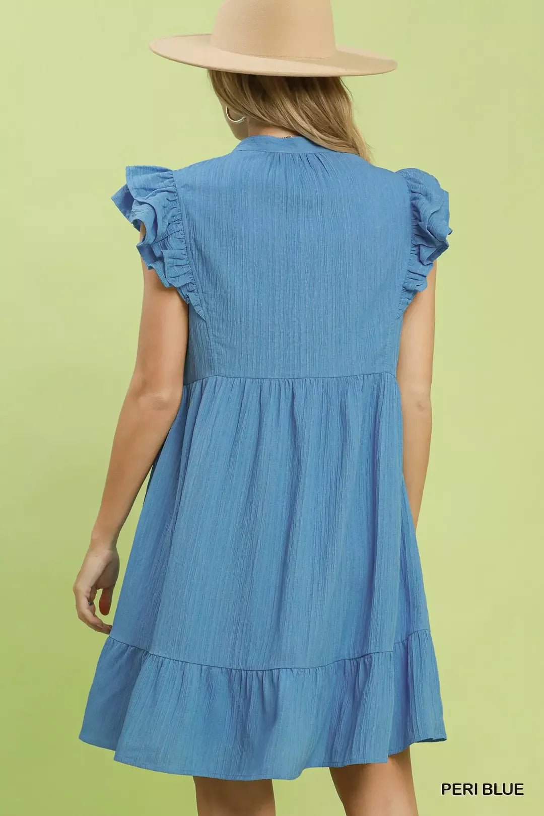 Umgee Ruffle Sleeve Babydoll Dress - Bitsy Gypsy Boutique