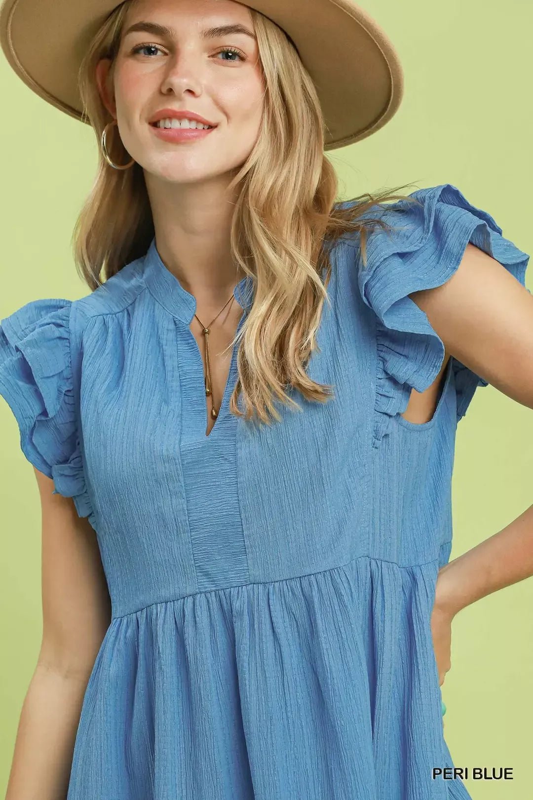 Umgee Ruffle Sleeve Babydoll Dress - Bitsy Gypsy Boutique