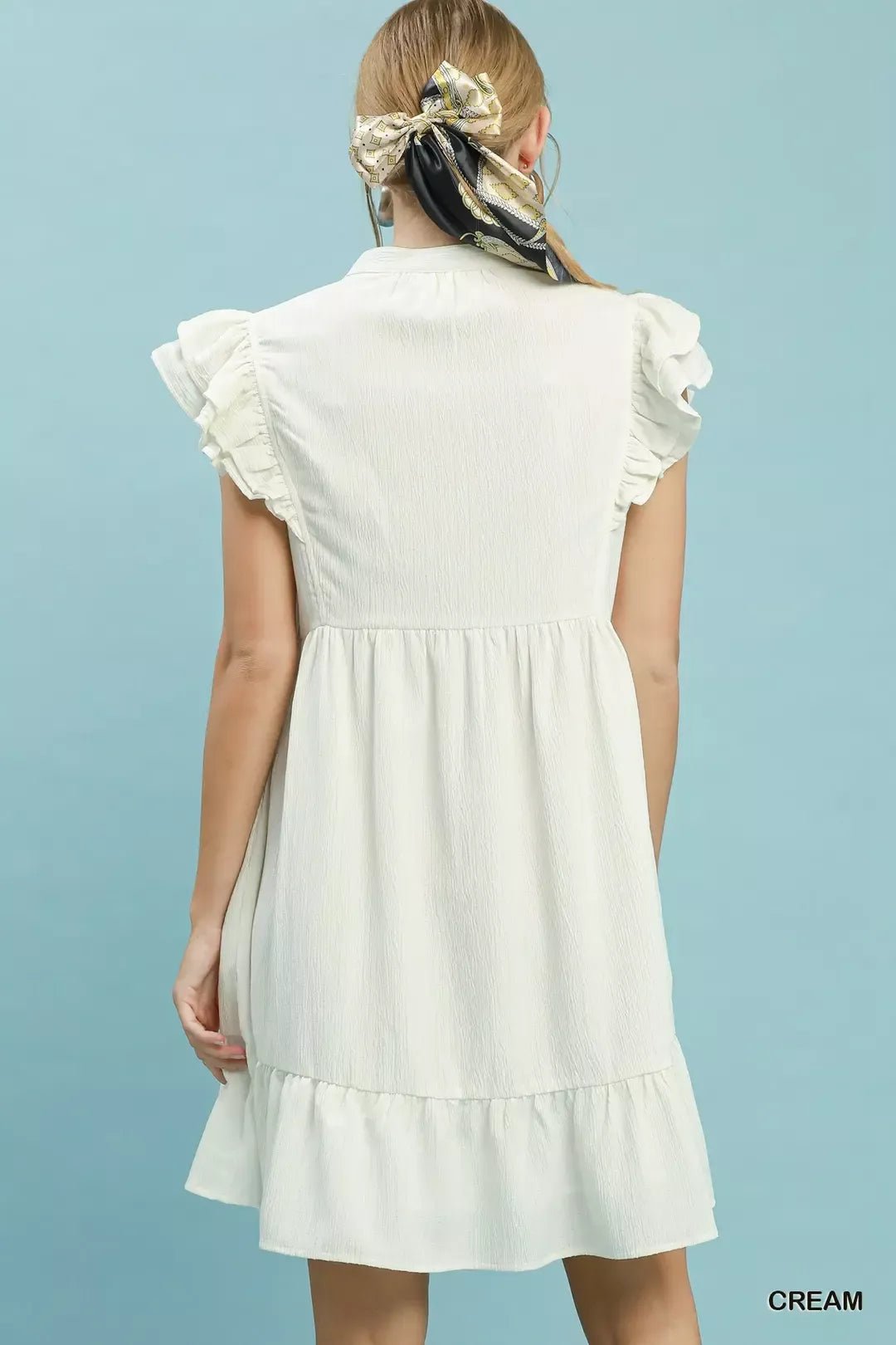 Umgee Ruffle Sleeve Babydoll Dress - Bitsy Gypsy Boutique