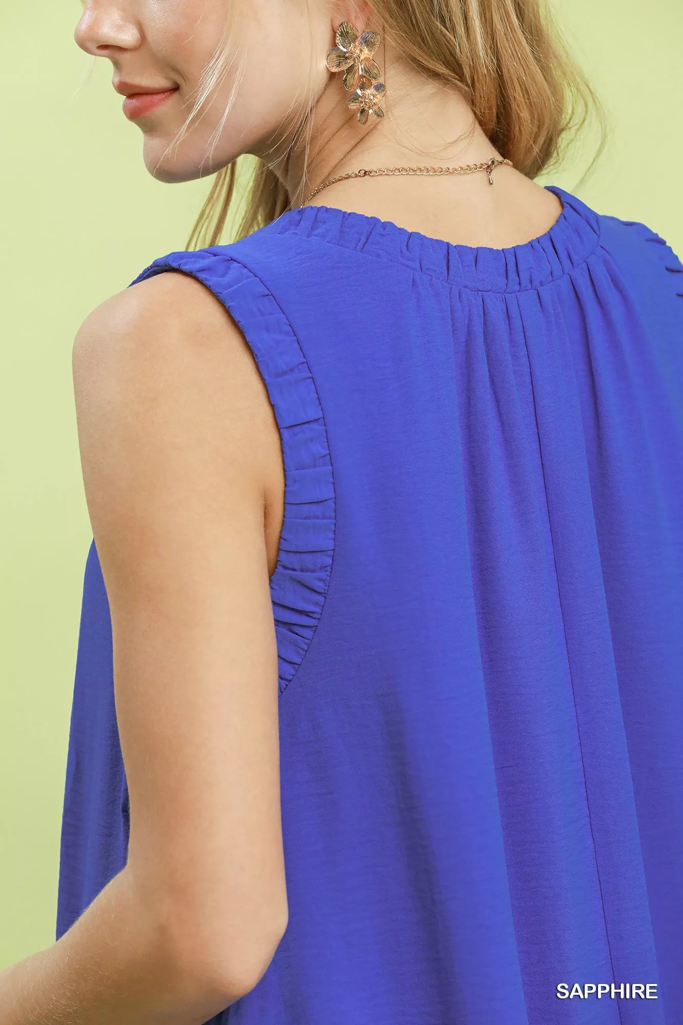Umgee Sleeveless Ruffle Trim Drop Waist Mini Dress - Bitsy Gypsy Boutique