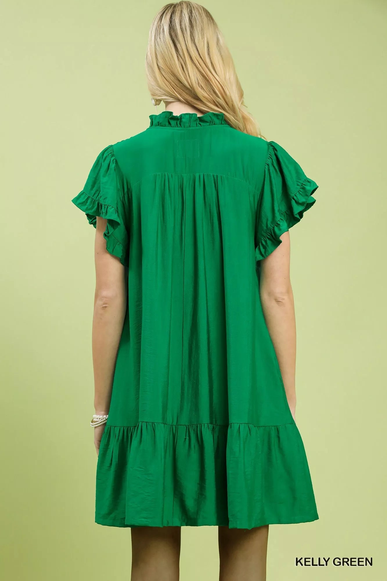 Umgee Smocked Ruffle Babydoll Mini Dress - Bitsy Gypsy Boutique