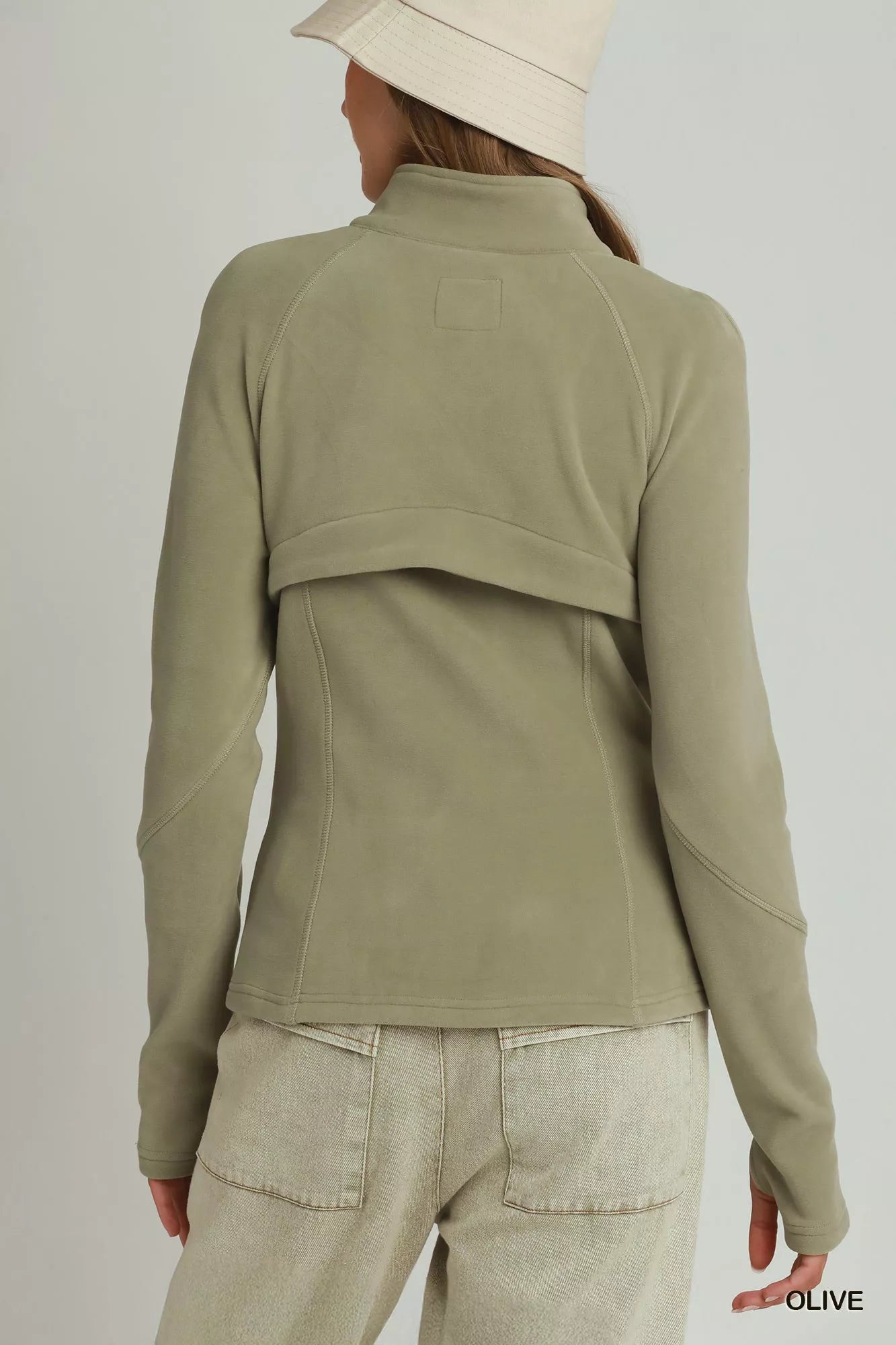 Umgee Soft Fleece Full Zip Jacket With Pockets - Bitsy Gypsy Boutique