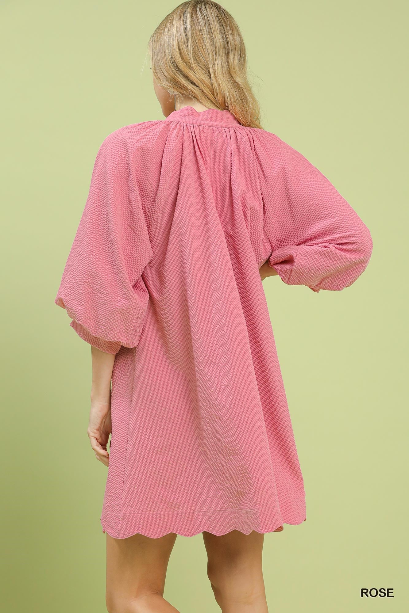 Umgee Textured Pocket Mini Dress - Bitsy Gypsy Boutique