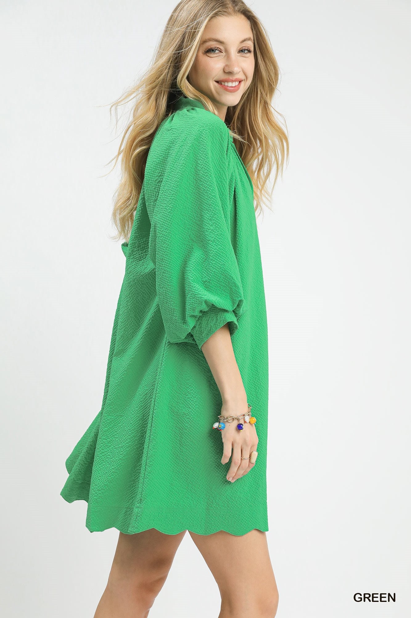 Umgee Textured Pocket Mini Dress - Bitsy Gypsy Boutique