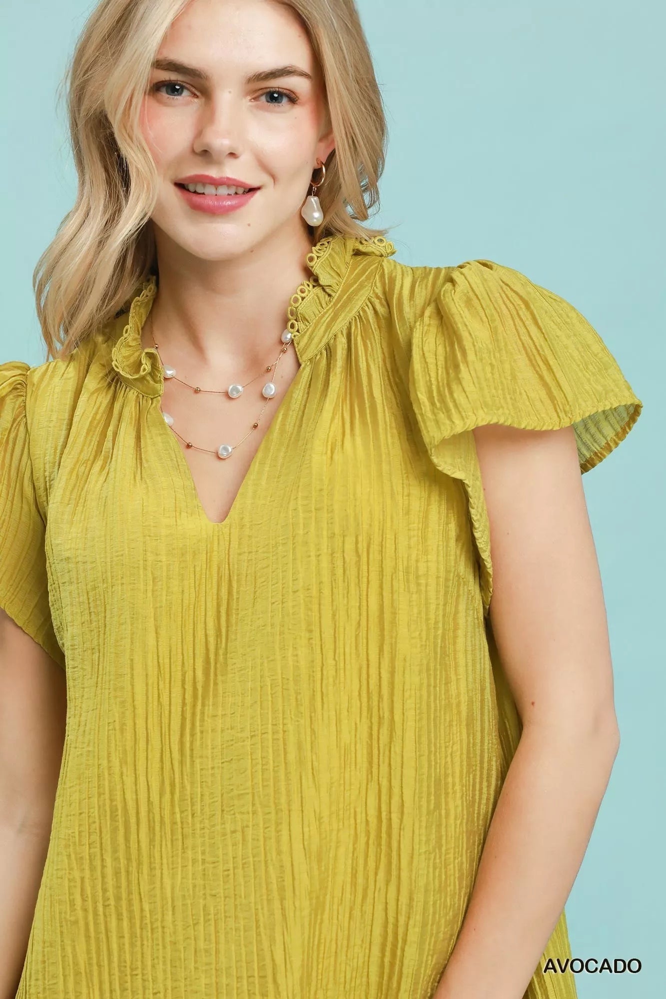 Umgee Textured Ruffle Hem Mini Dress - Bitsy Gypsy Boutique