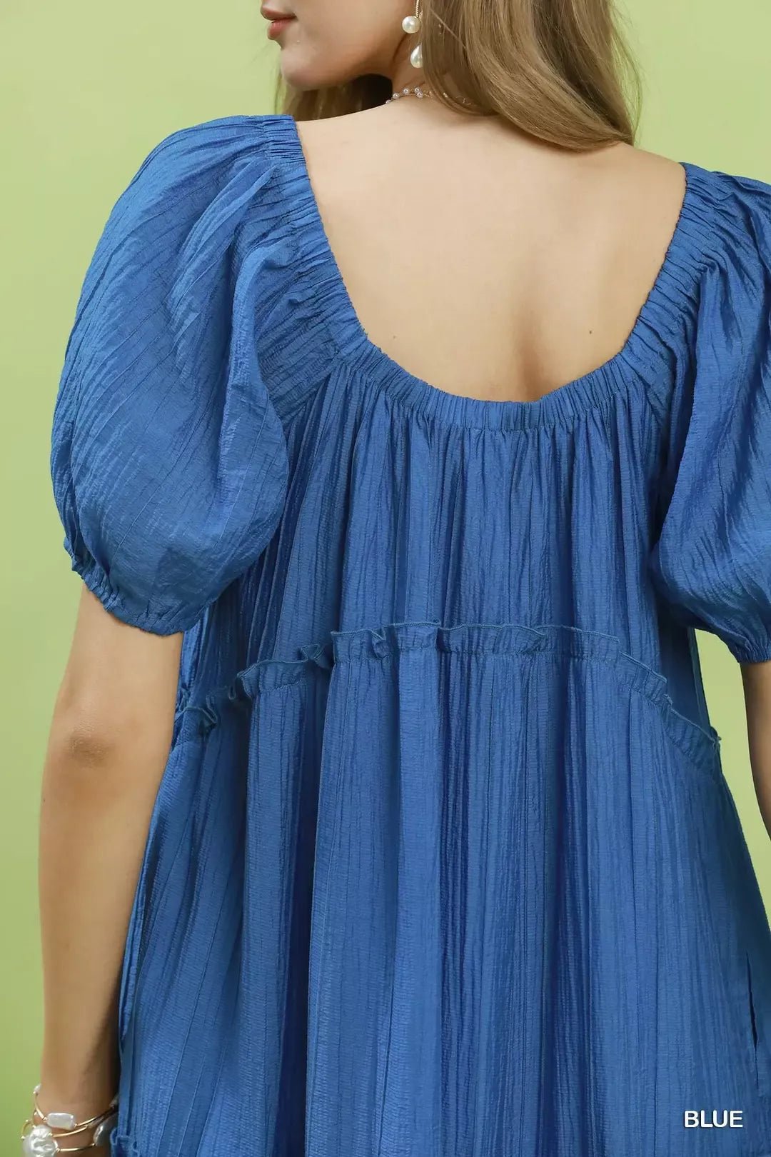 Umgee Textured Tiered Midi Dress - Bitsy Gypsy Boutique