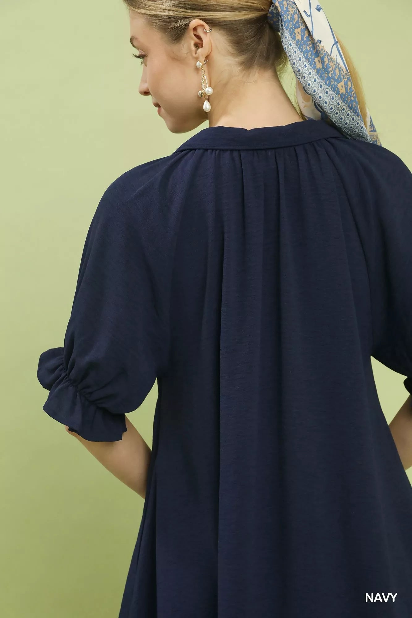 Umgee Tiered Puff Sleeve Babydoll Dress - Bitsy Gypsy Boutique