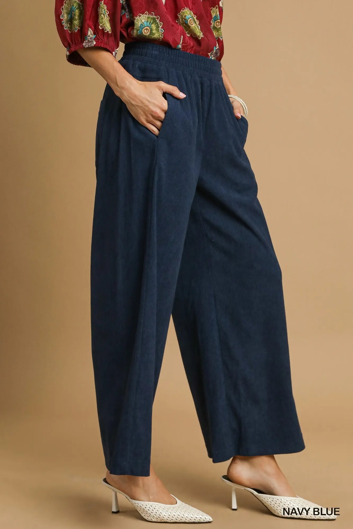 Umgee Wide - Leg Corduroy Pants - Bitsy Gypsy Boutique